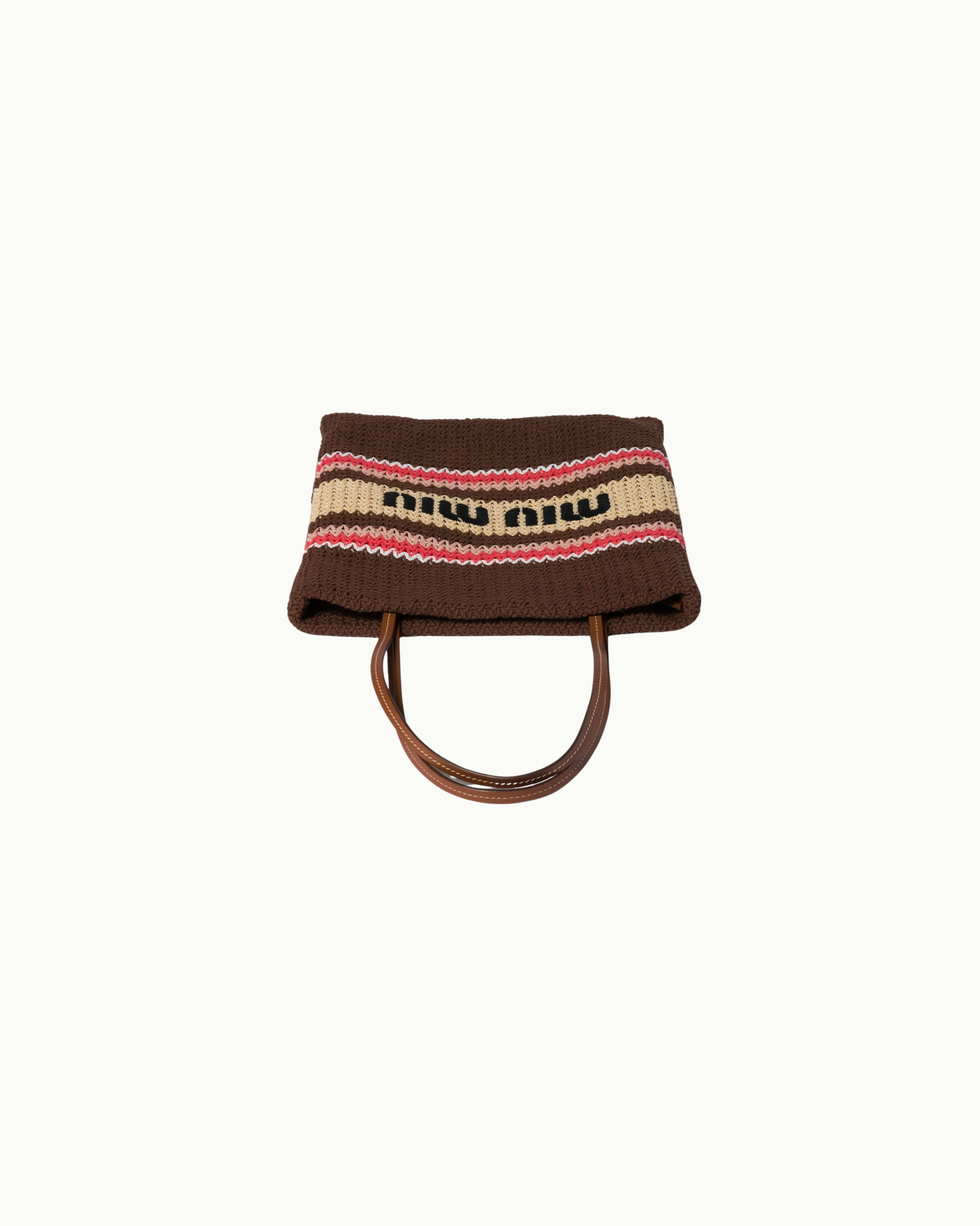 Raffia-Effect Woven Tote Bag