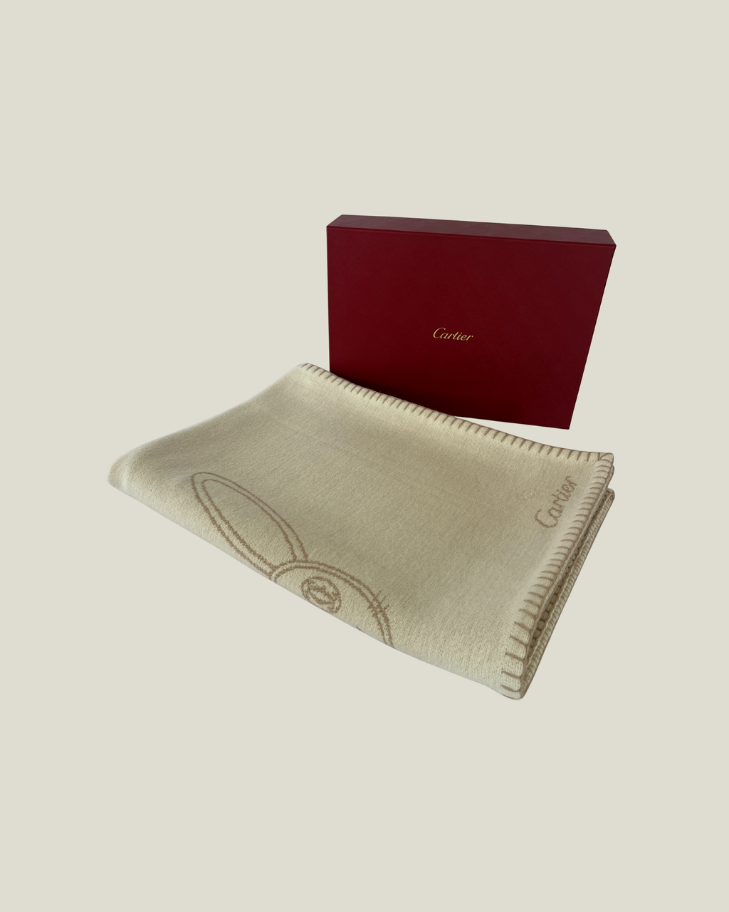 Cartier Rabbit Motif Baby Blanket