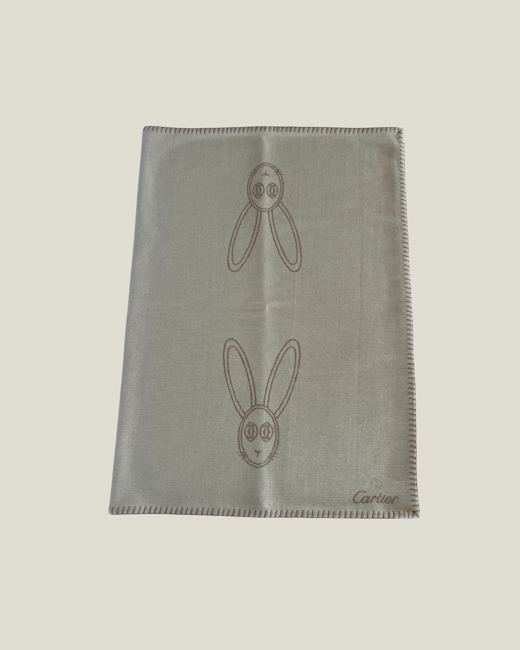 Cartier Rabbit Motif Baby Blanket