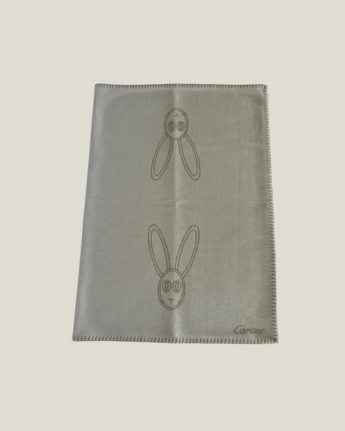Cartier Rabbit Motif Baby Blanket