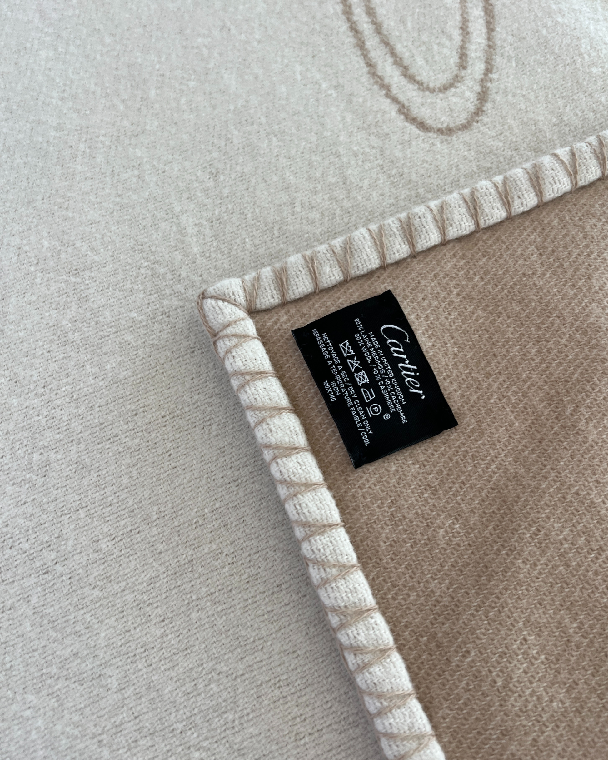 Cartier Rabbit Motif Baby Blanket