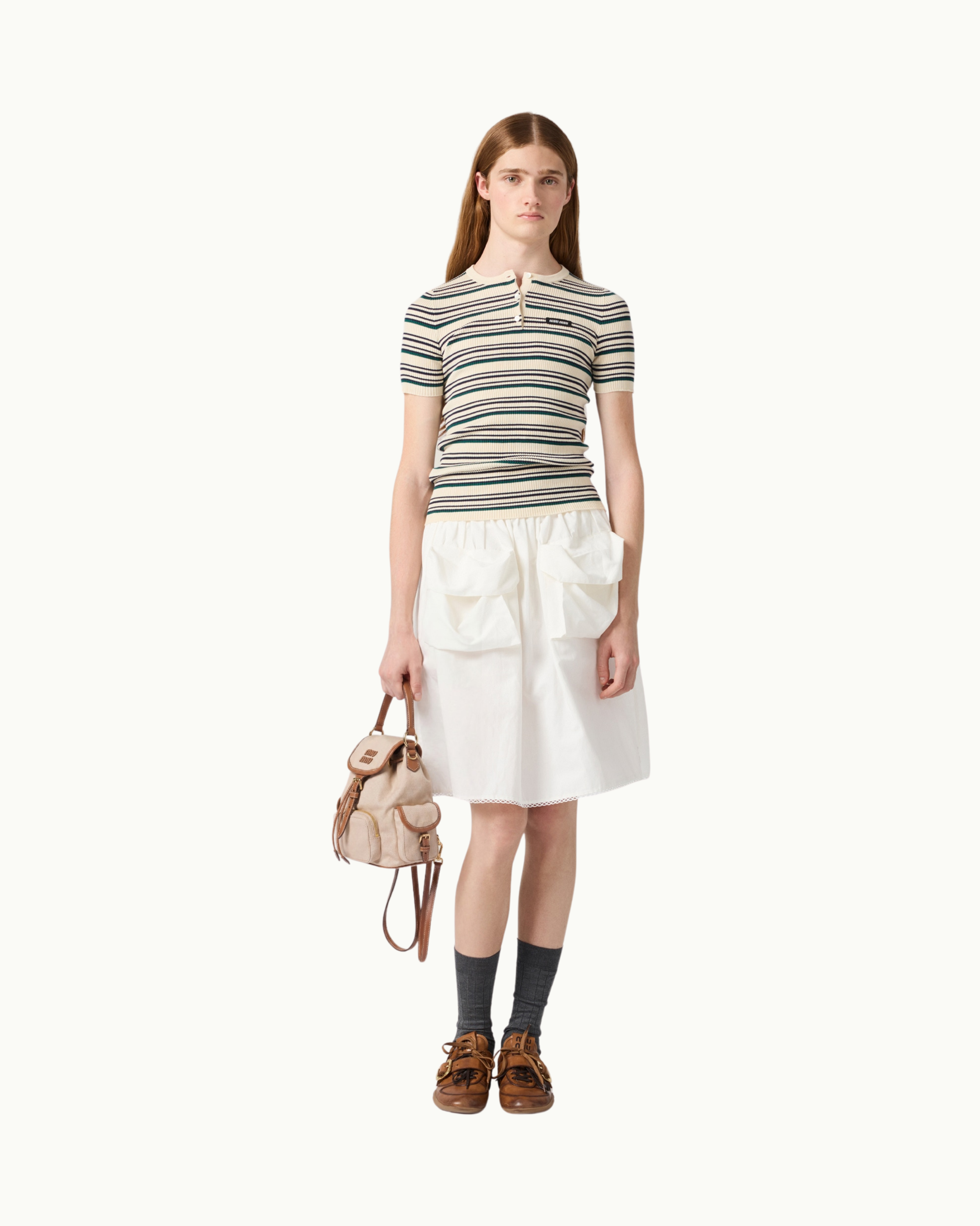 Cotton Knit Henley Shirt