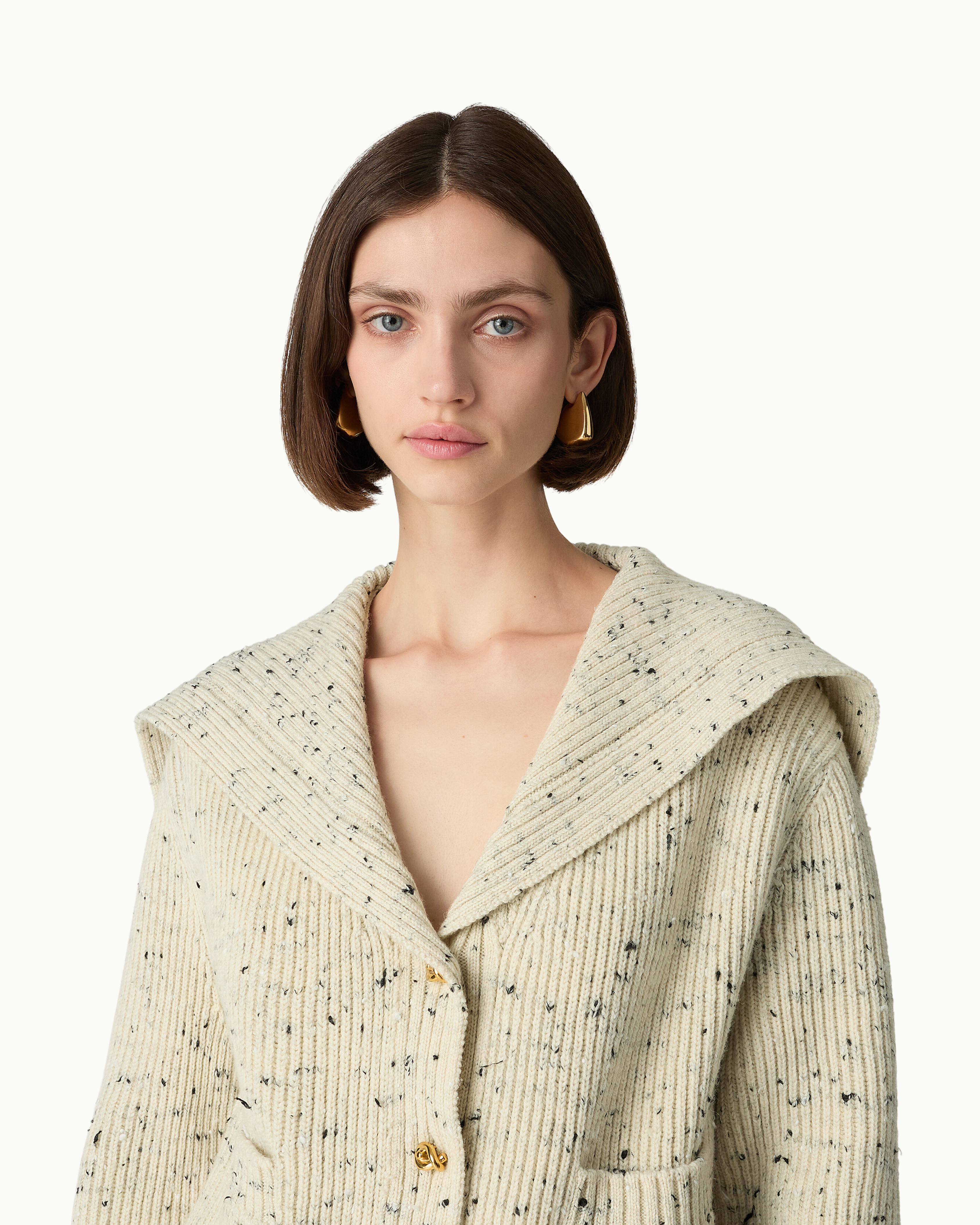 Wool English Rib Cardigan