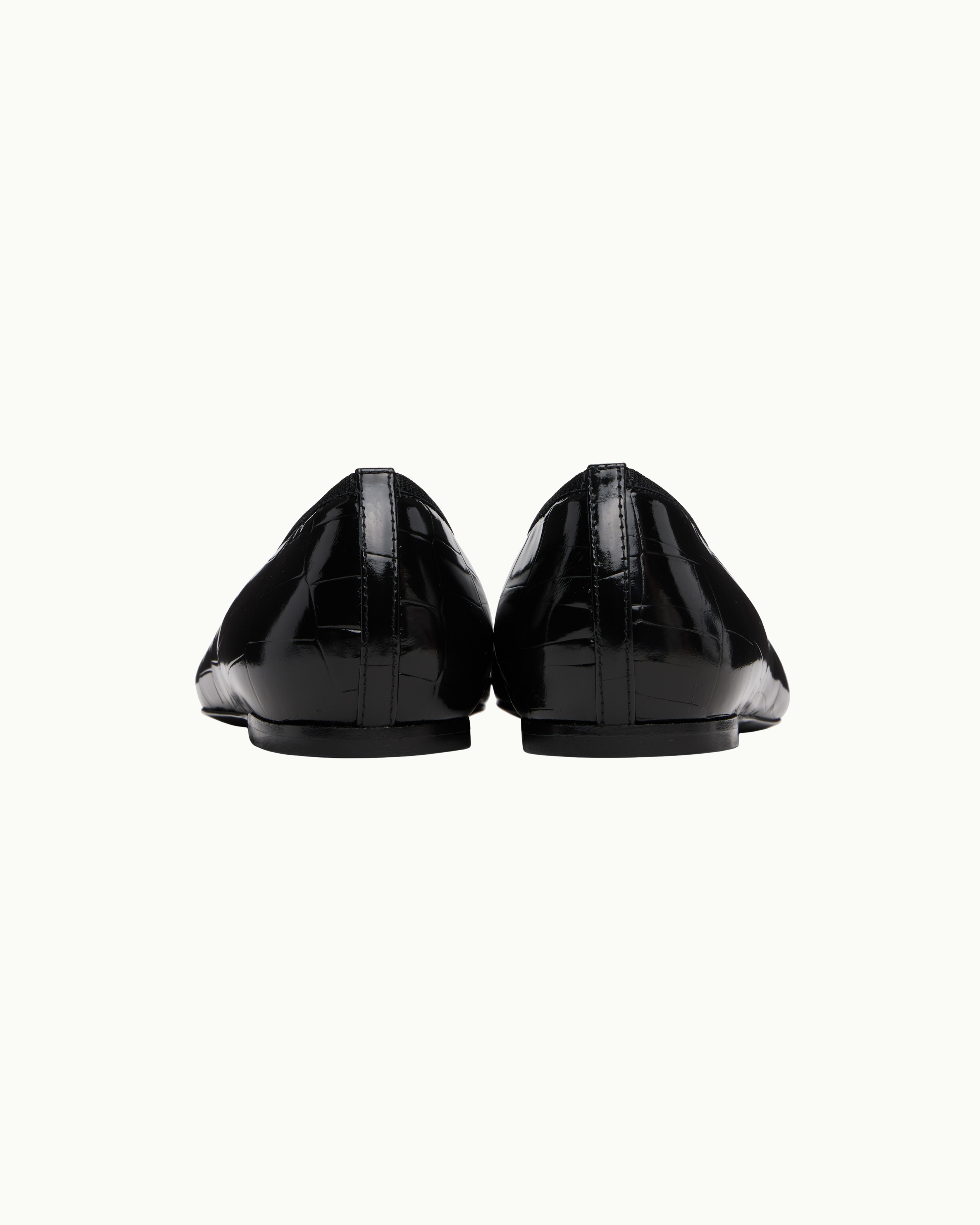 Croc Embossed Ballet Flats