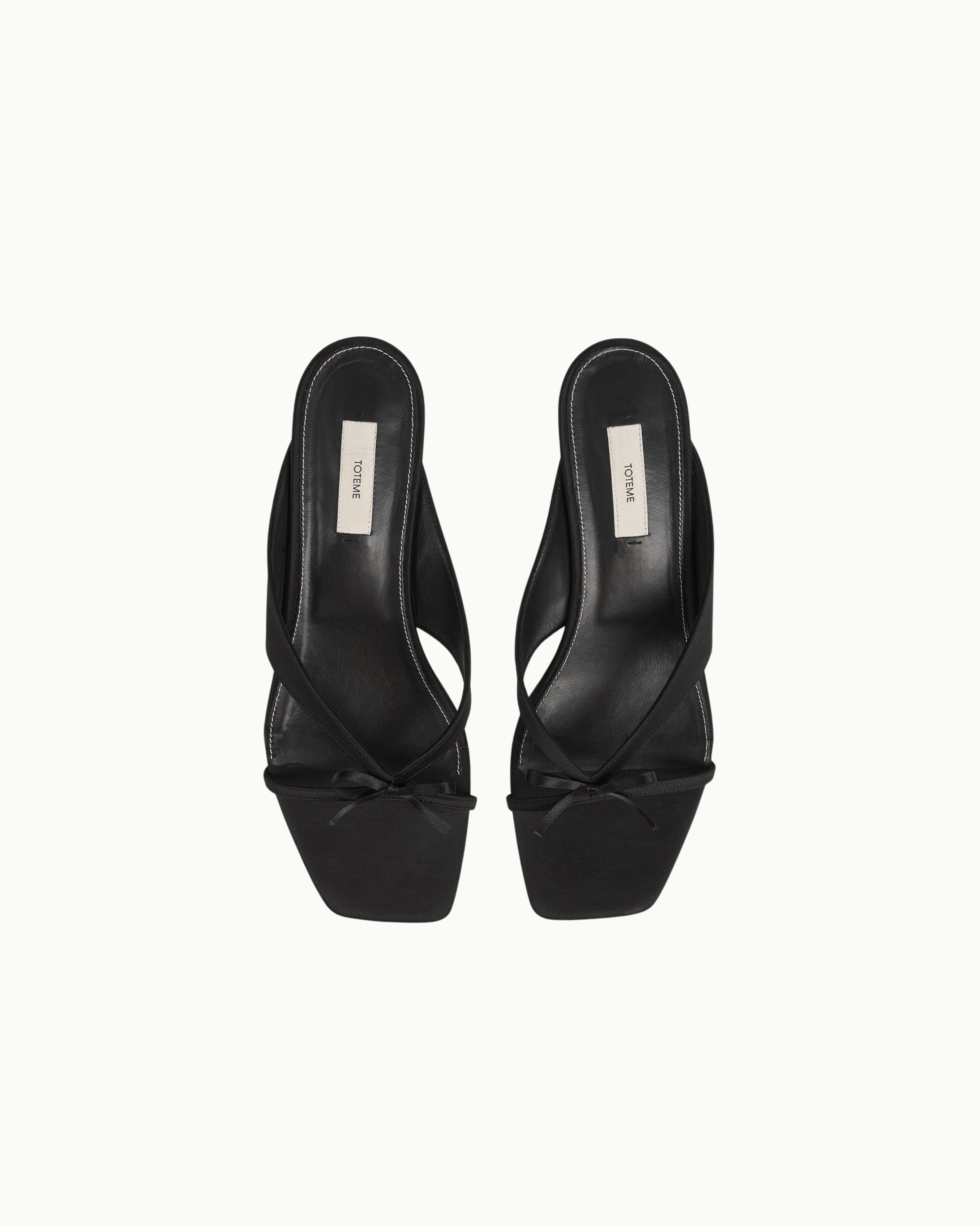 Bow Satin Sandals