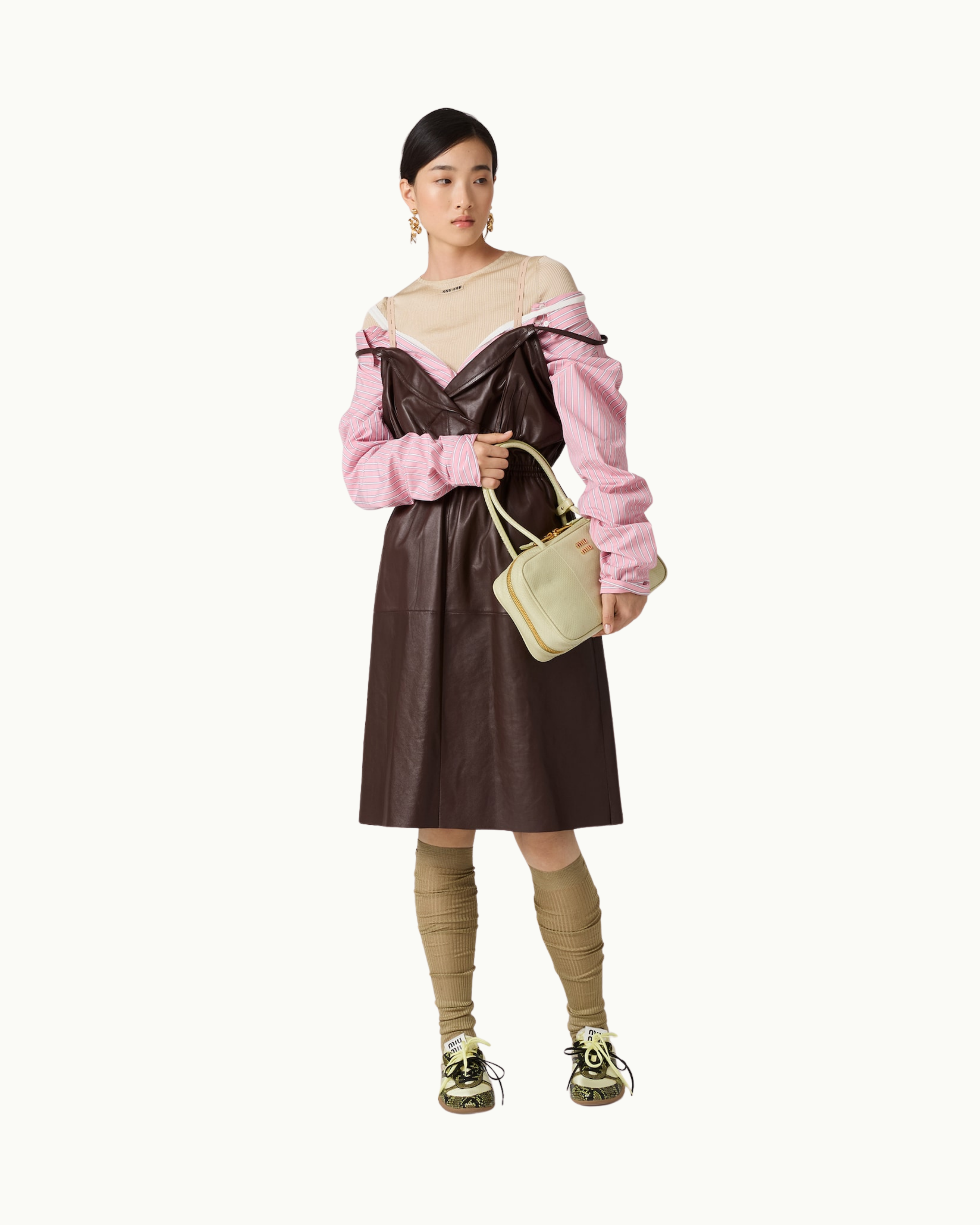 Striped Poplin Dress