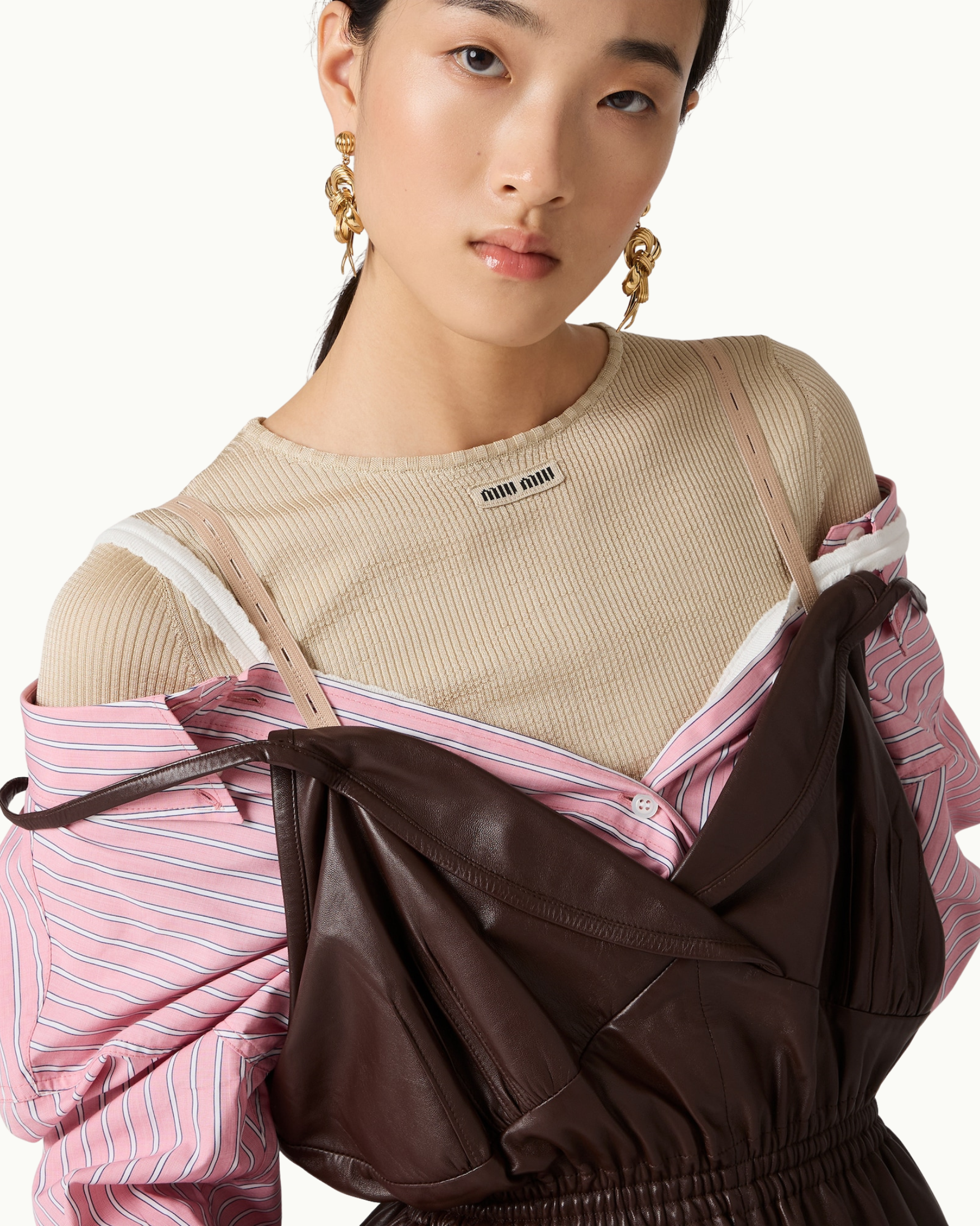 Striped Poplin Dress