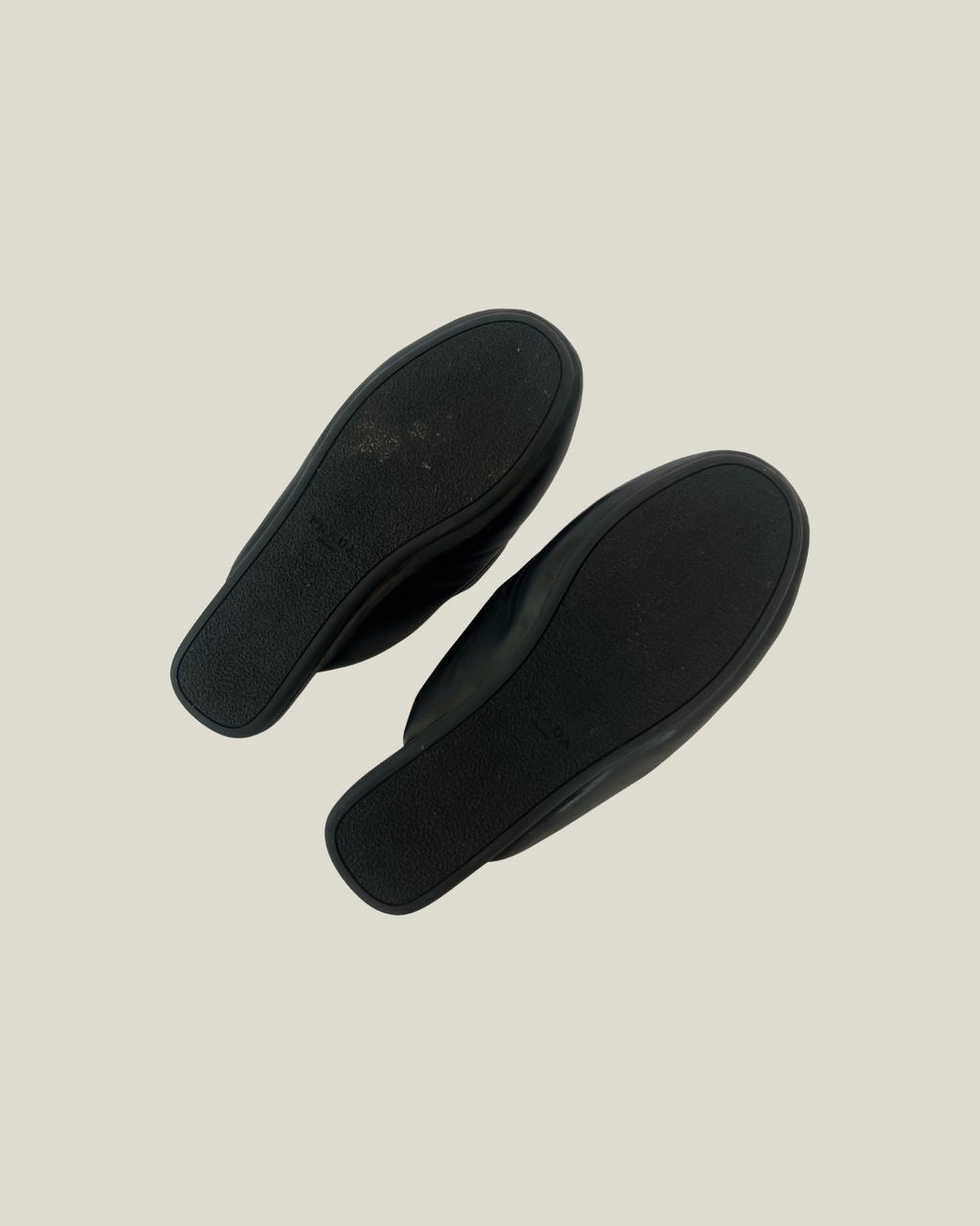 Prada Soft Padded Nappa Leather Sabots