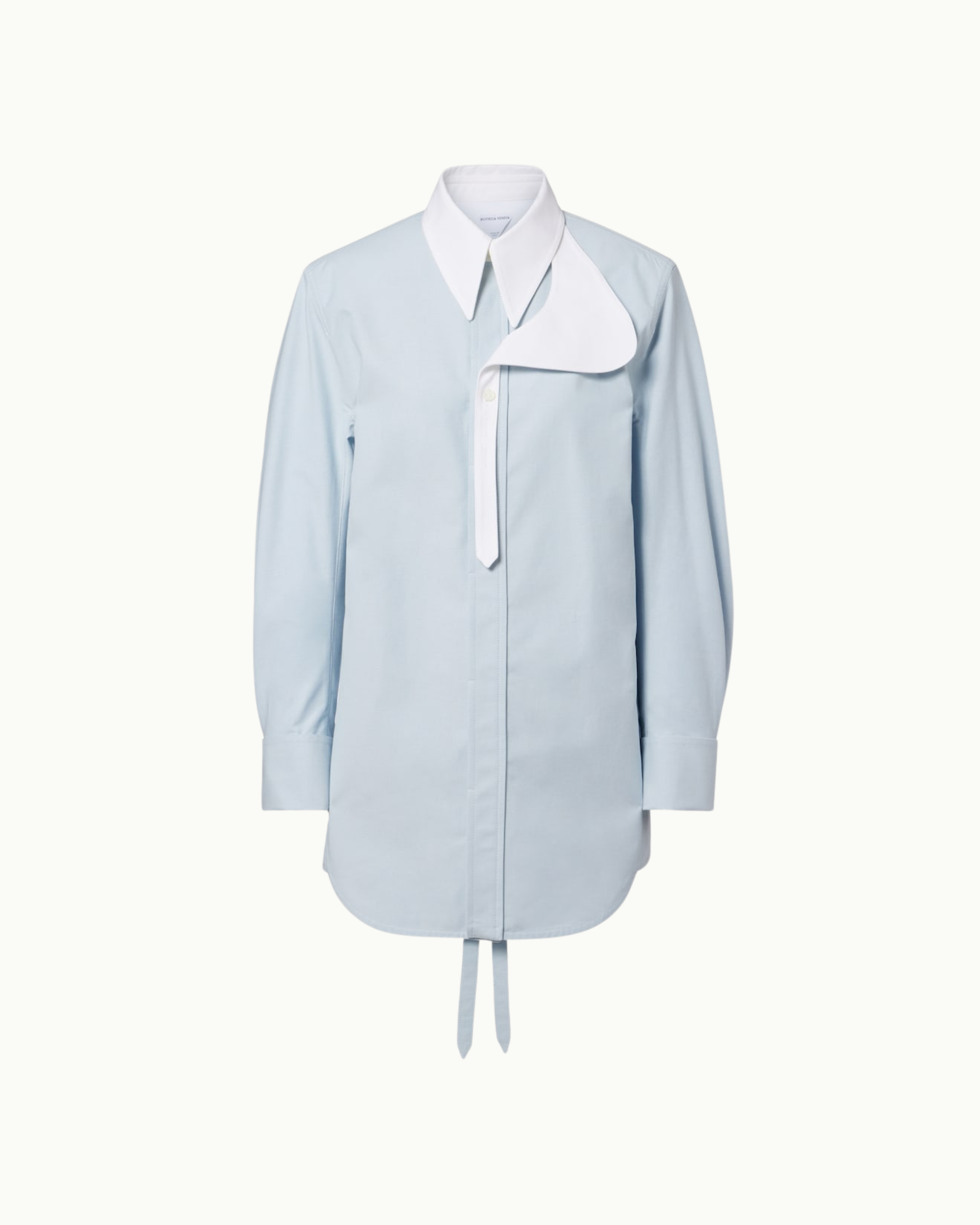 Cotton Oxford Belted Shirt