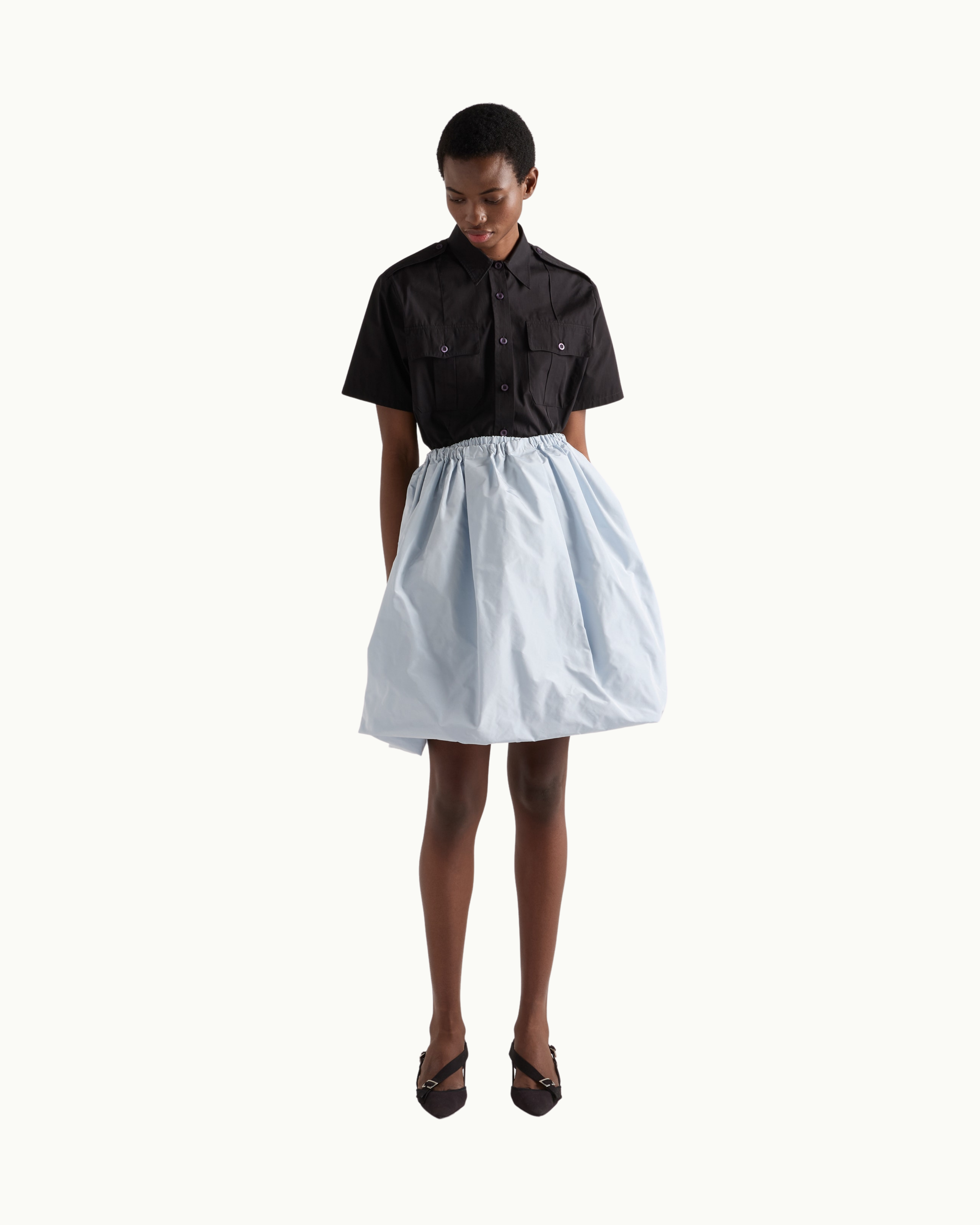 Technical Taffeta Skirt