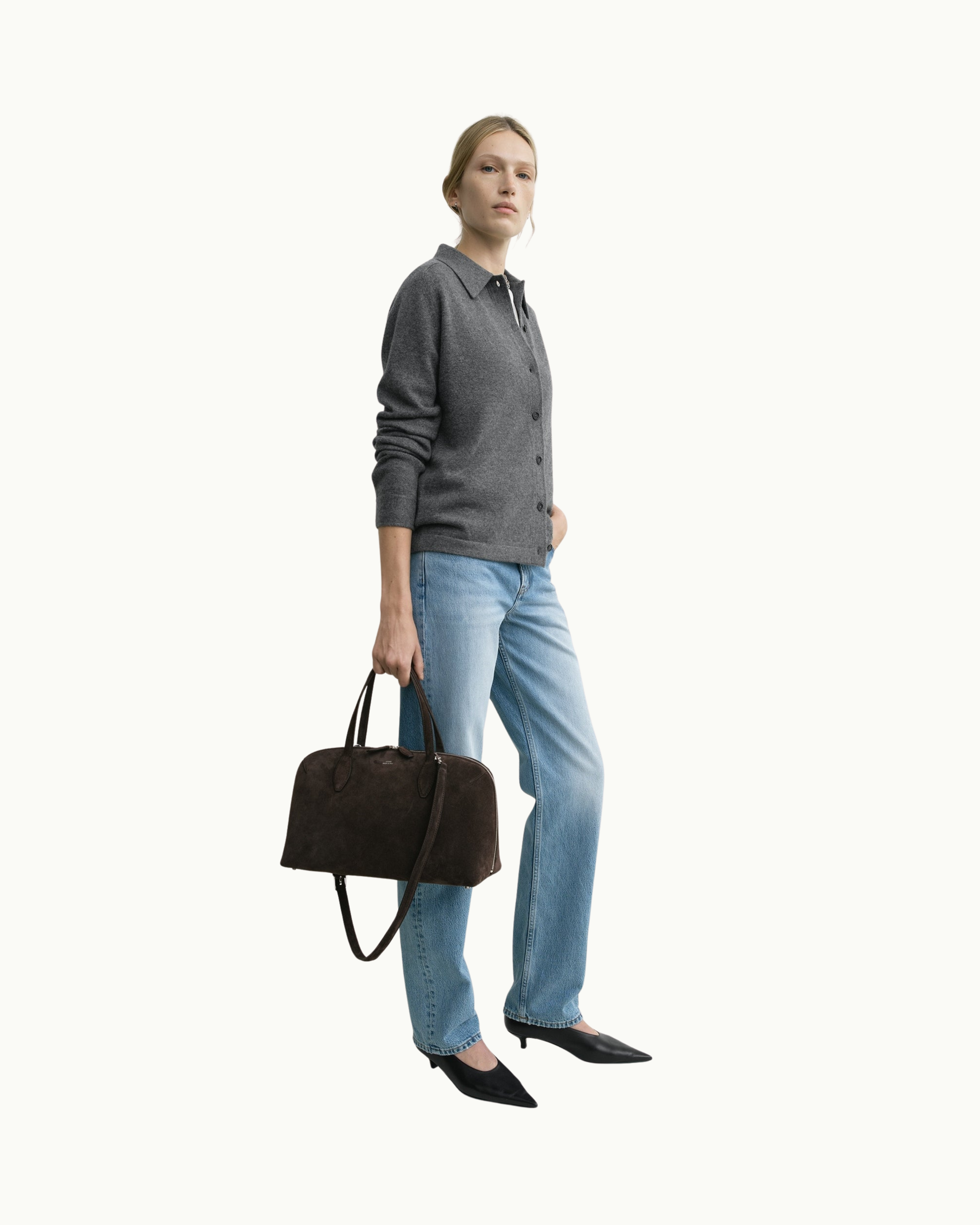 Medium Suede Day Tote