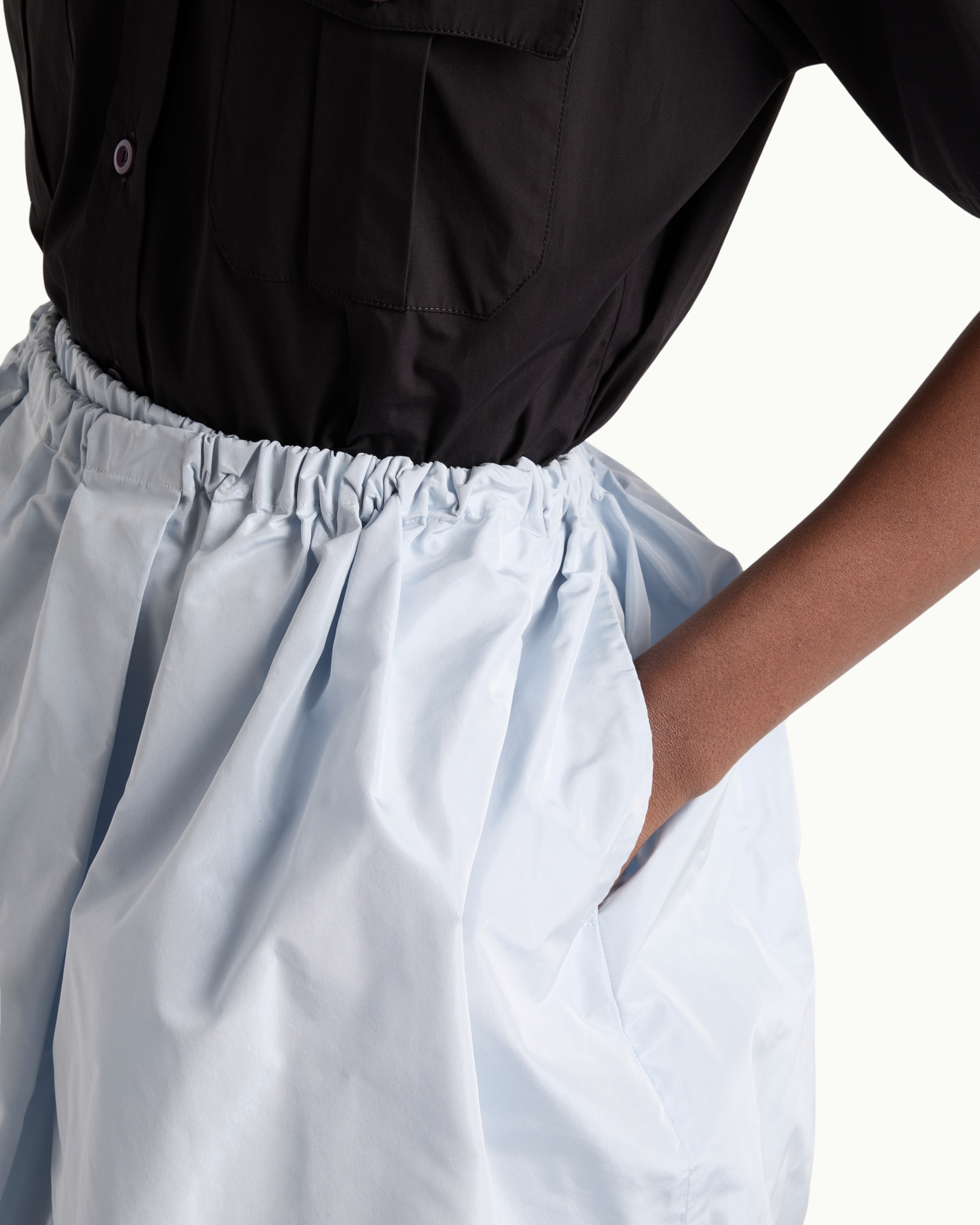Technical Taffeta Skirt