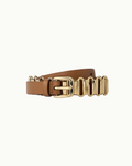 Leather and Metal Belt