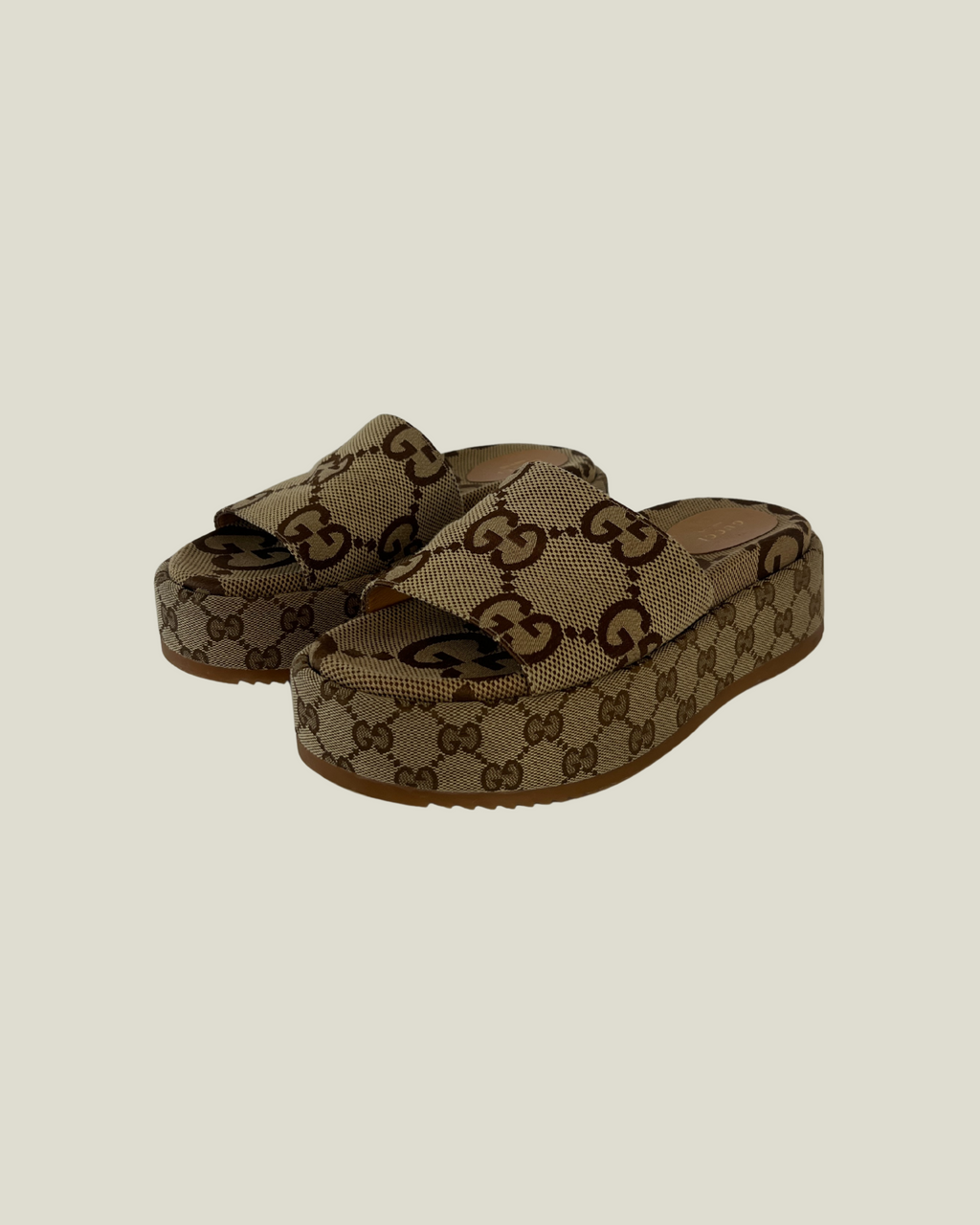 Gucci GG Platform Slide Sandals