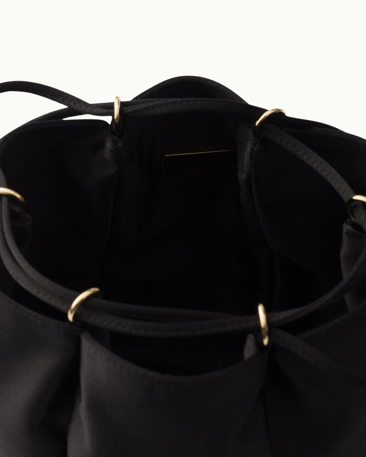 Satin Mini Bucket Bag