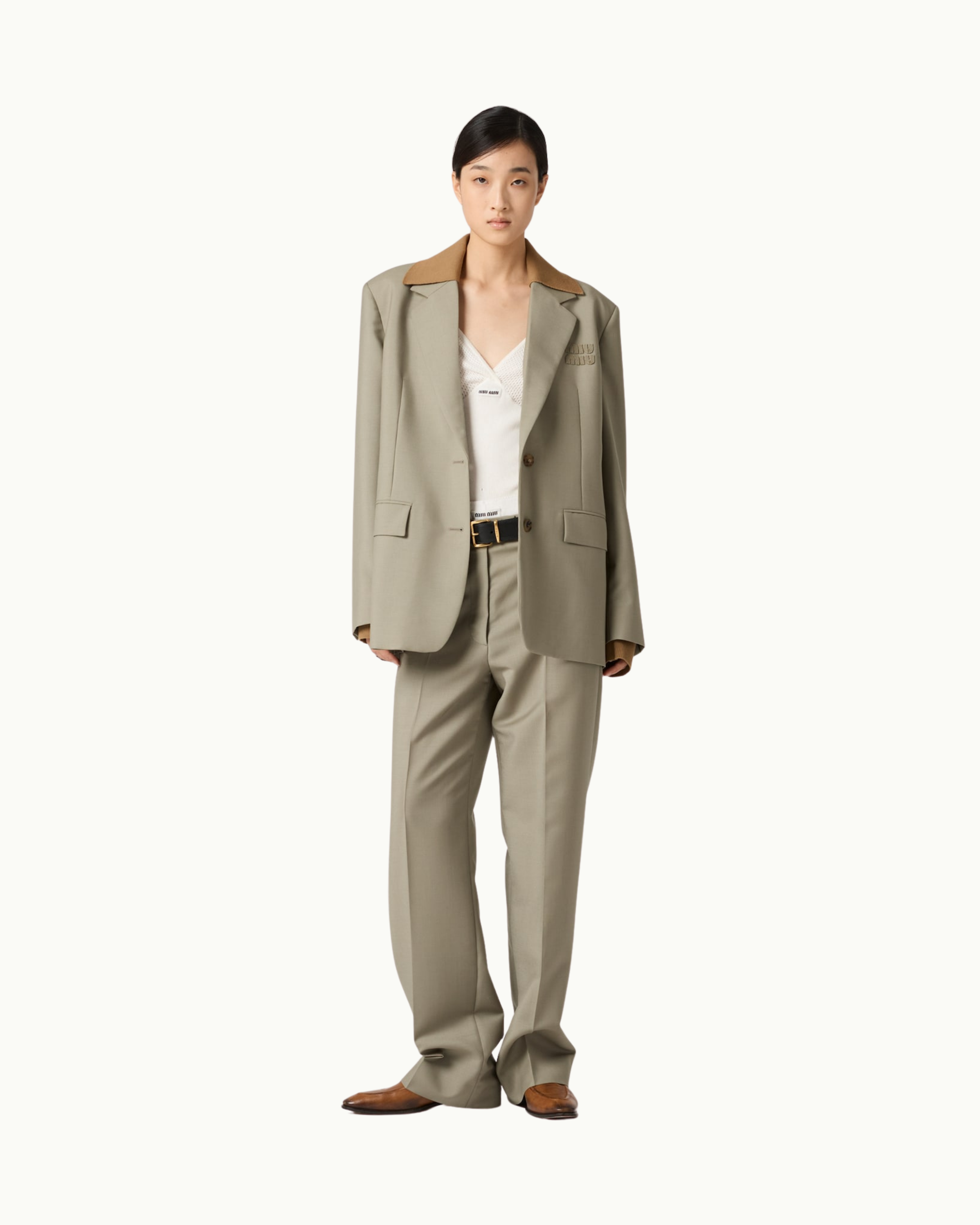 Single-Breasted Kid Mohair Jacket