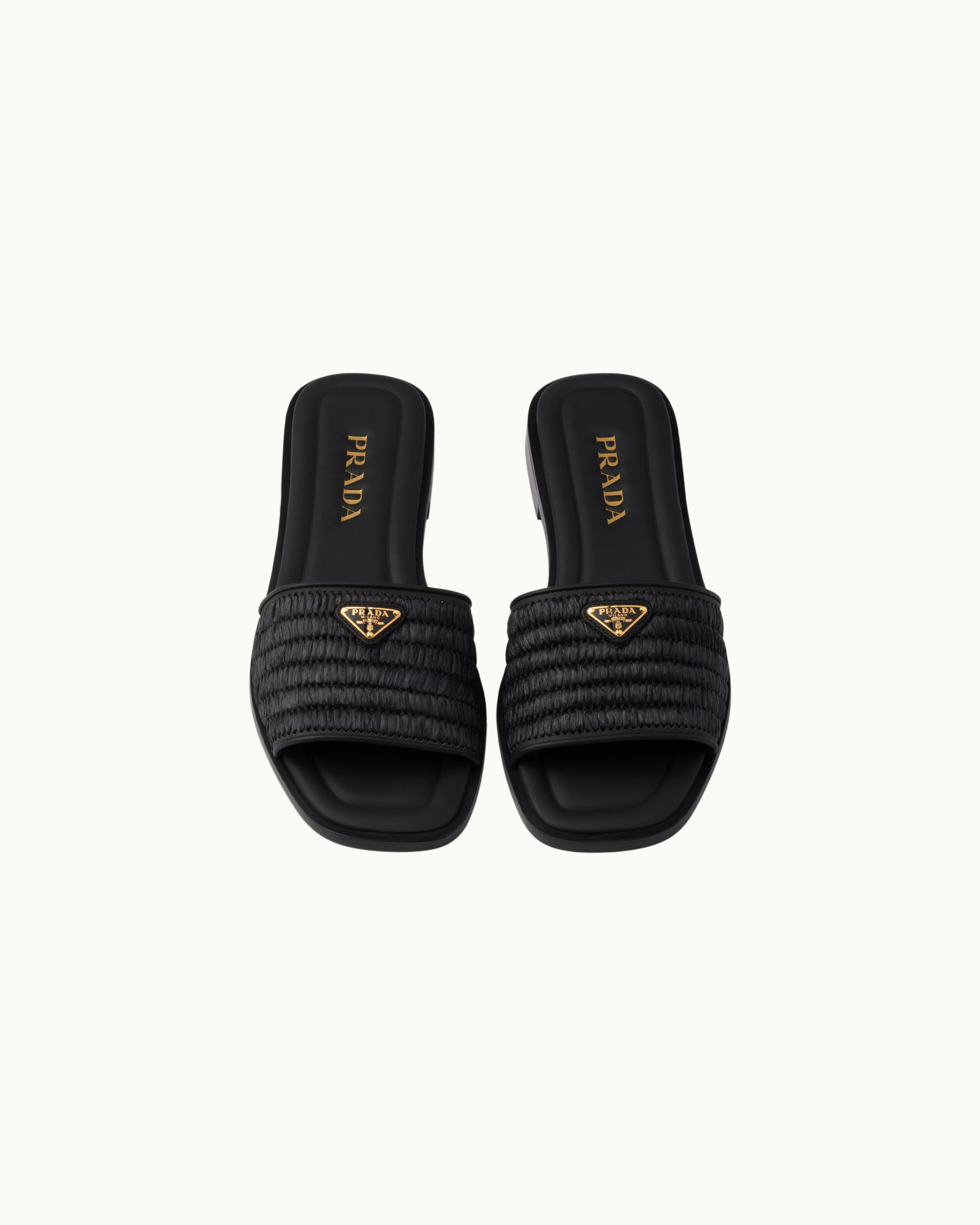 Leather Slides with Crochet Details
