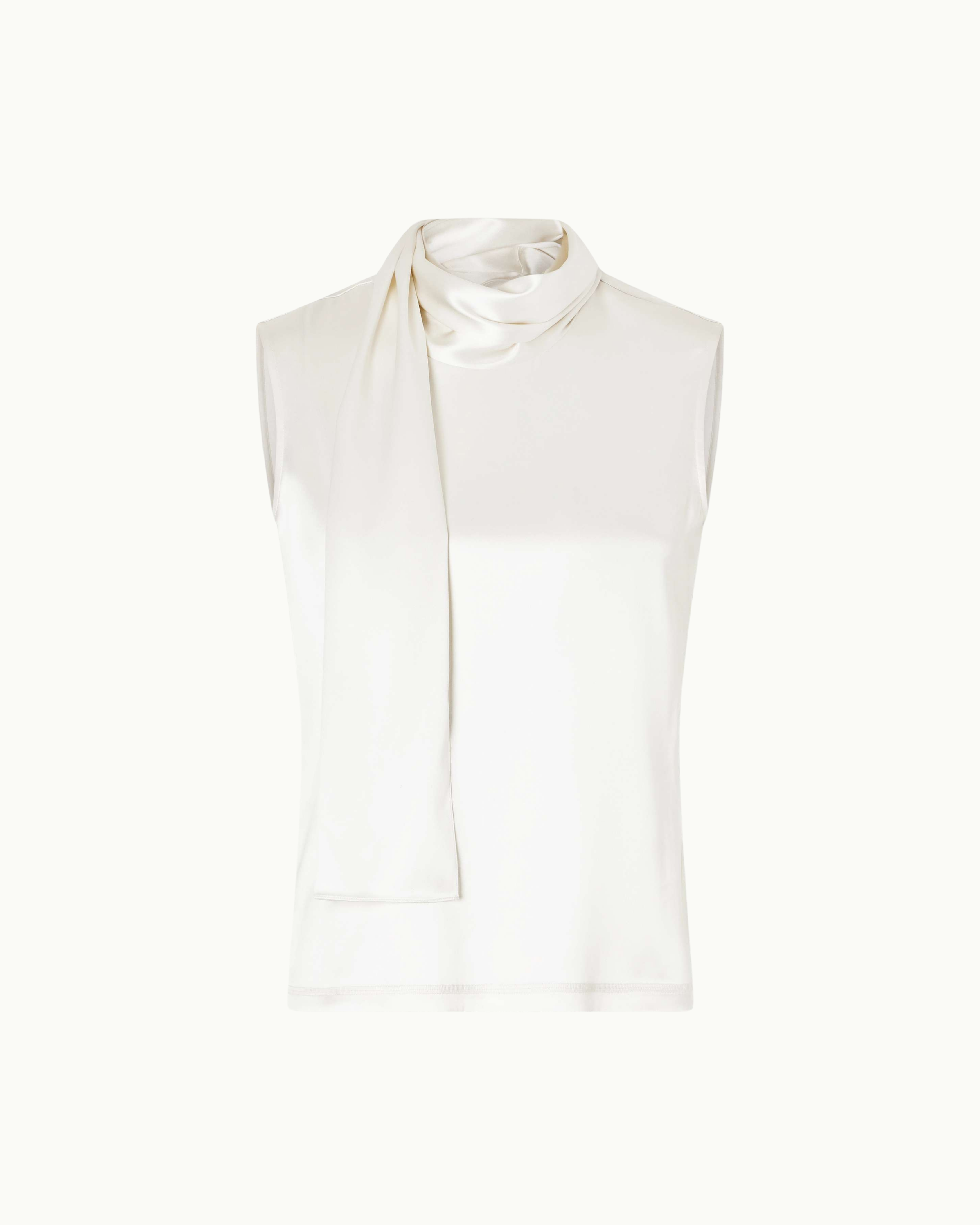 Silk Stretch Satin Top
