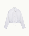 Drawstring Poplin Shirt