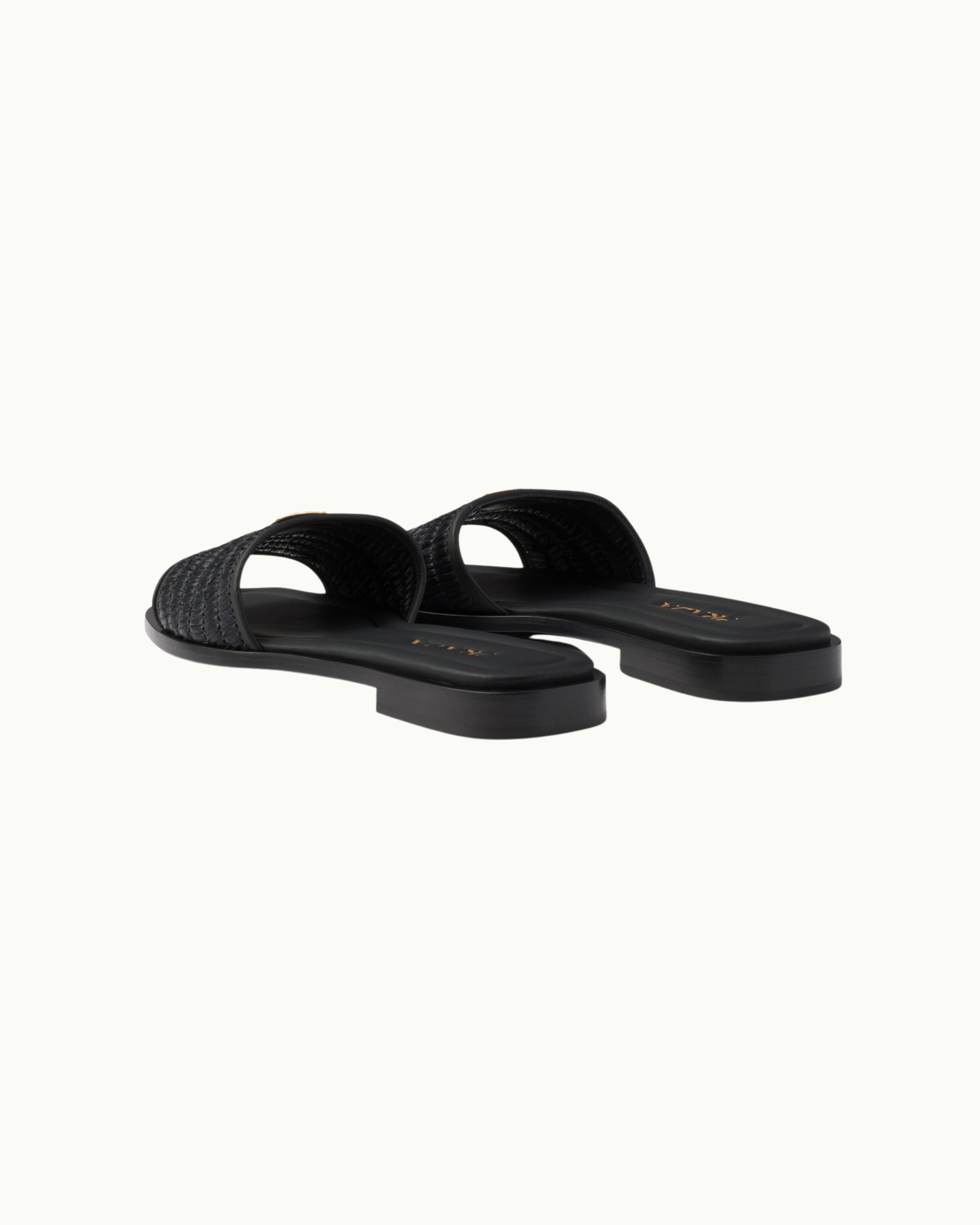 Leather Slides with Crochet Details