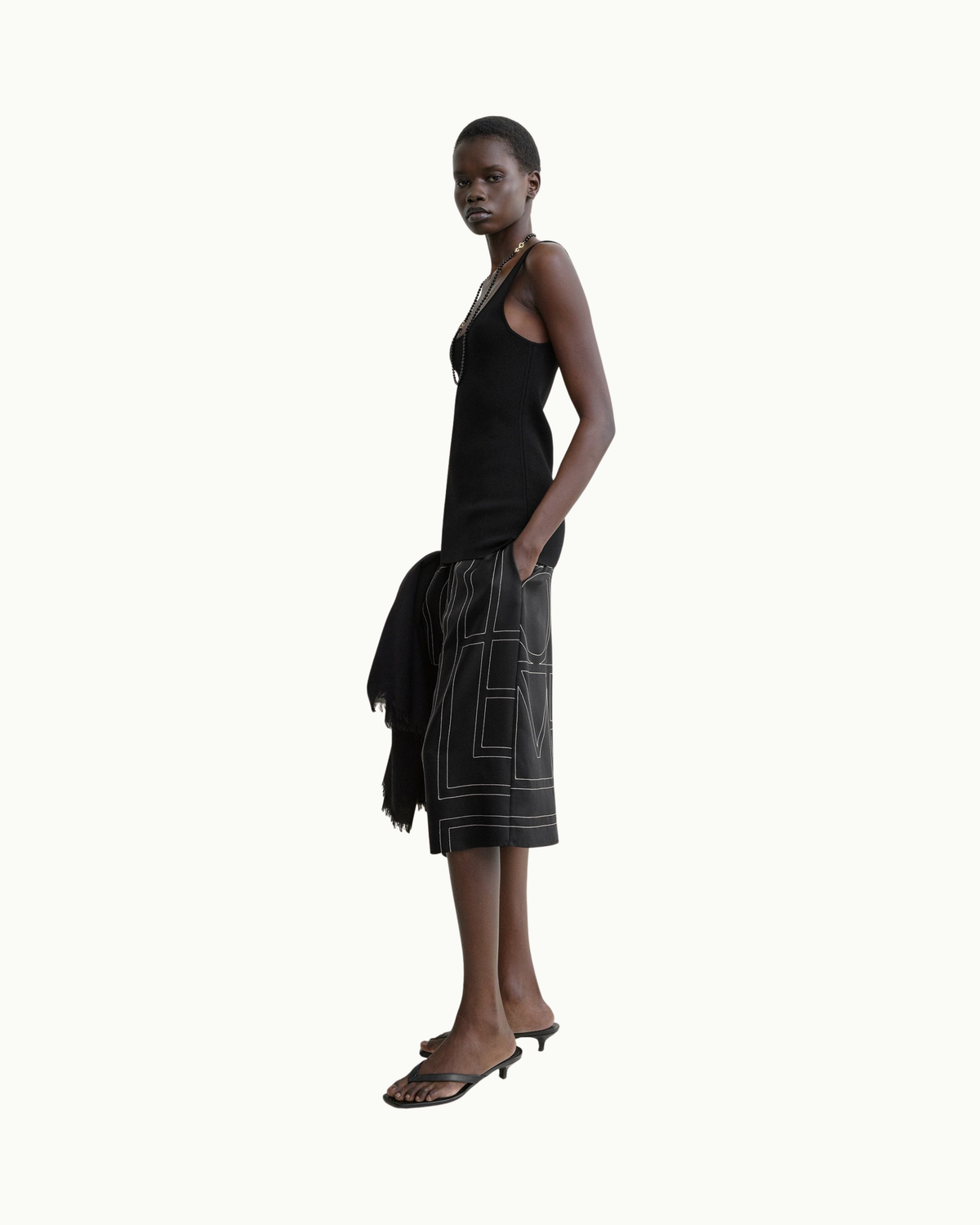Monogram Silk Culottes