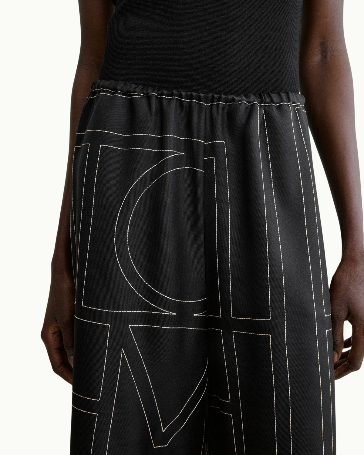 Monogram Silk Culottes