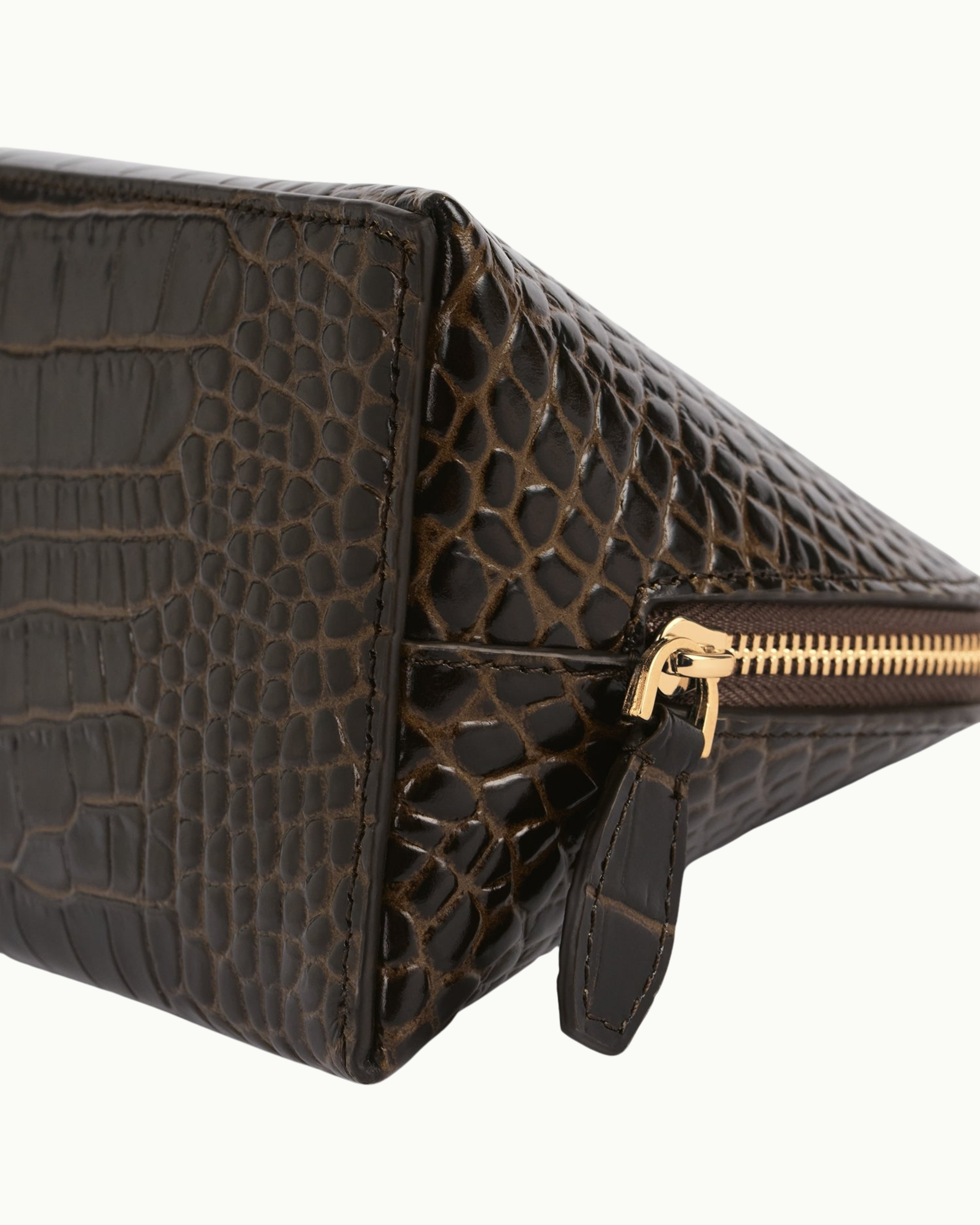 Croc-Embossed Day Pouch