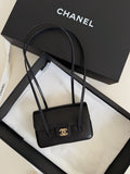 Clutch with Leather Strap
