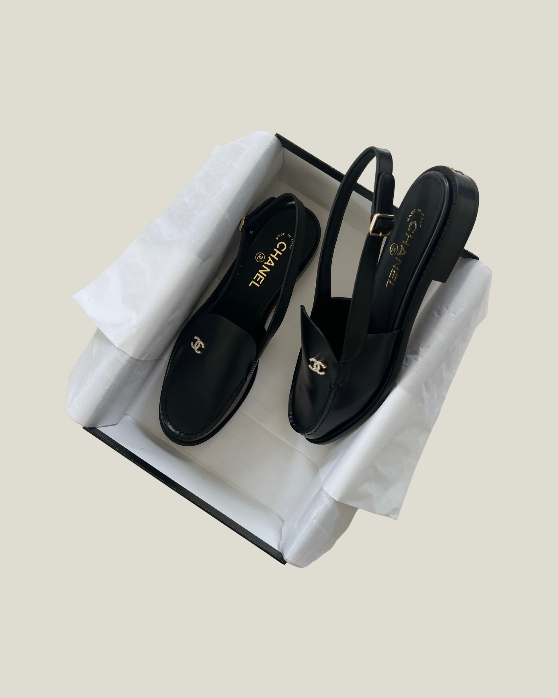 Chanel Slingback Loafers