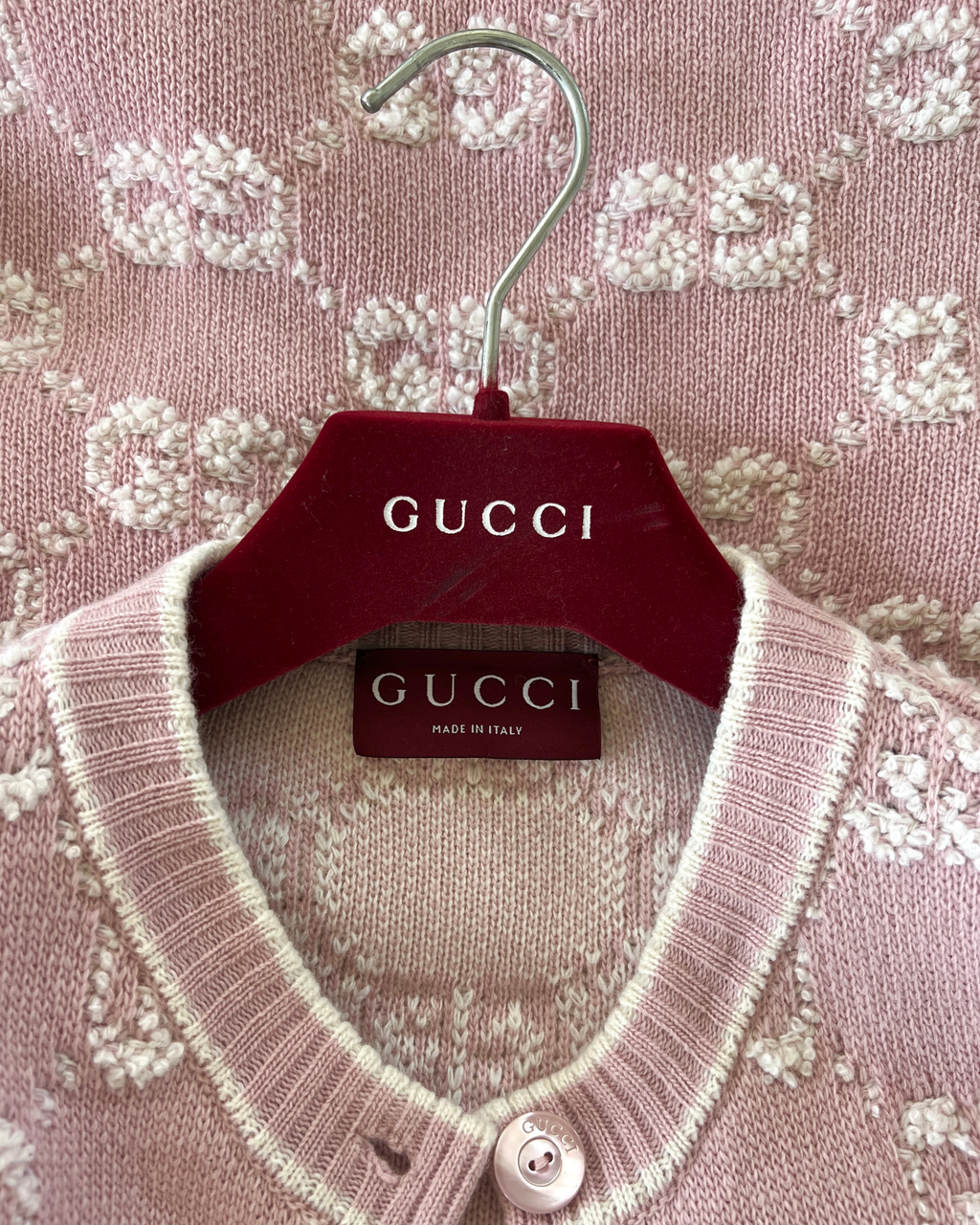 Gucci GG Wool Bouclé Jacquard Cardigan