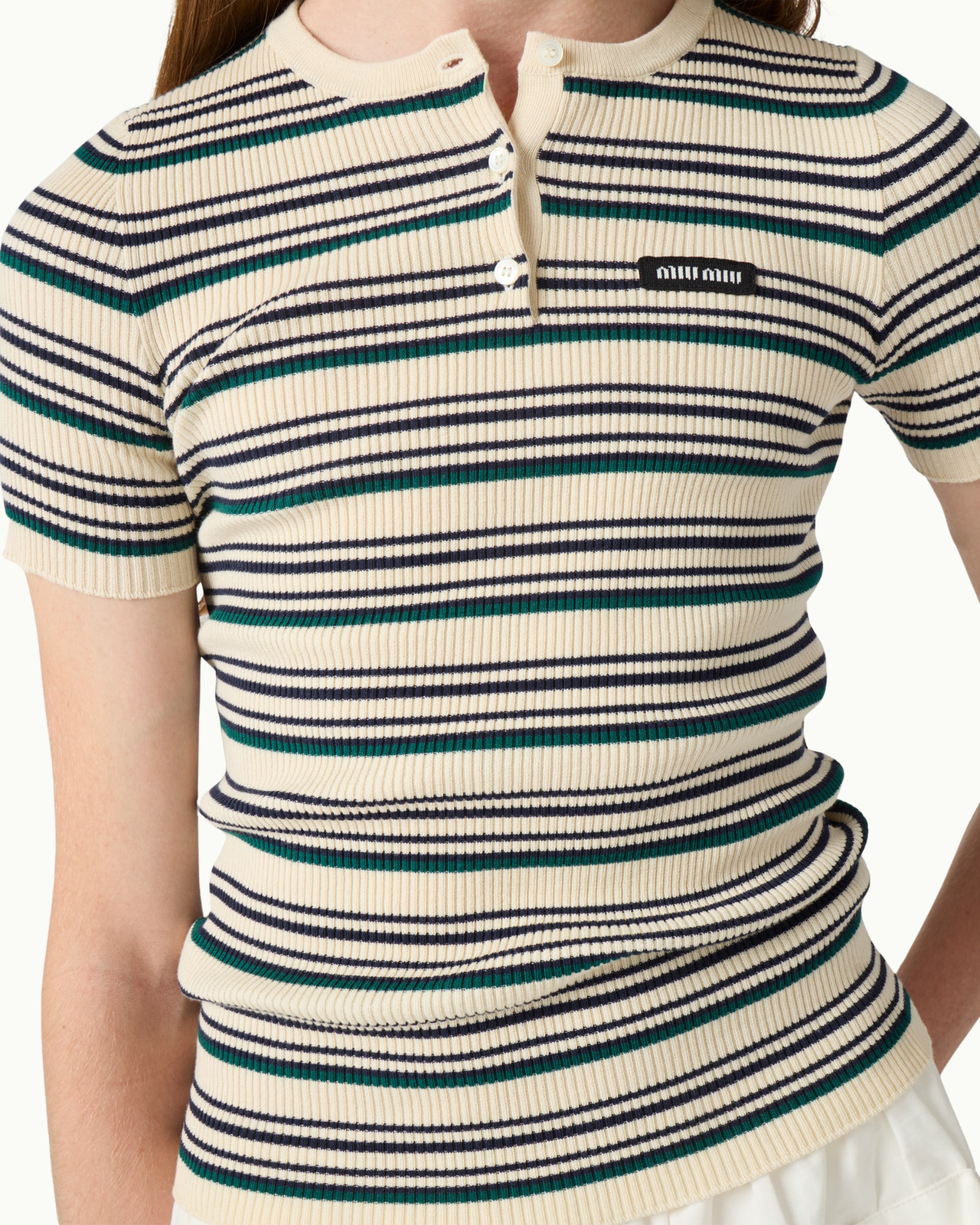 Cotton Knit Henley Shirt